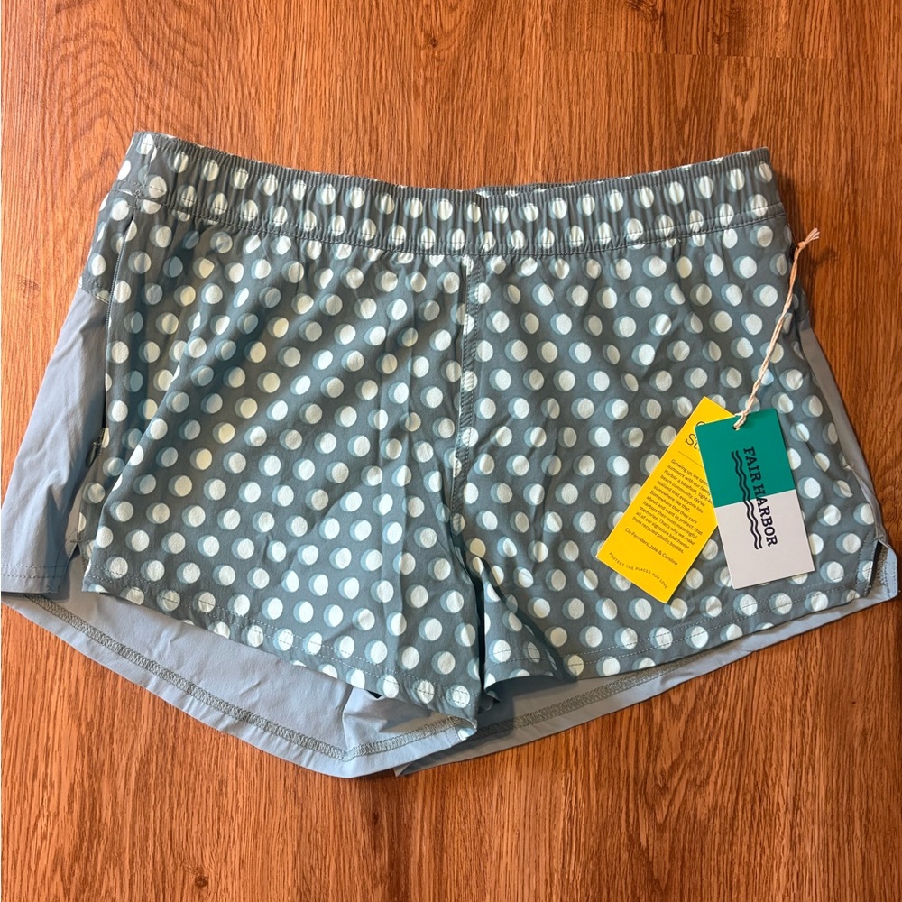 Fair Harbor Women's Light Blue Polka Dot Board Shorts